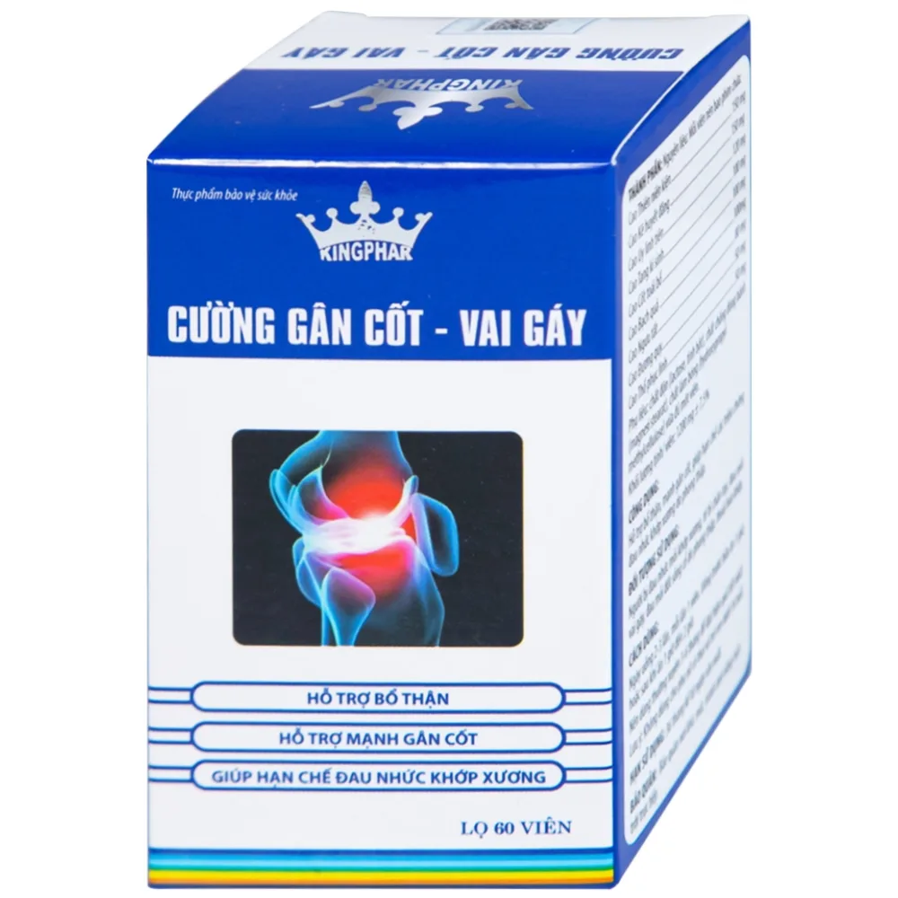 Hình ảnh Viên uống Cường Gân Cốt - Vai Gáy Kingphar hỗ trợ bổ thận, mạnh gân cốt (60 viên)