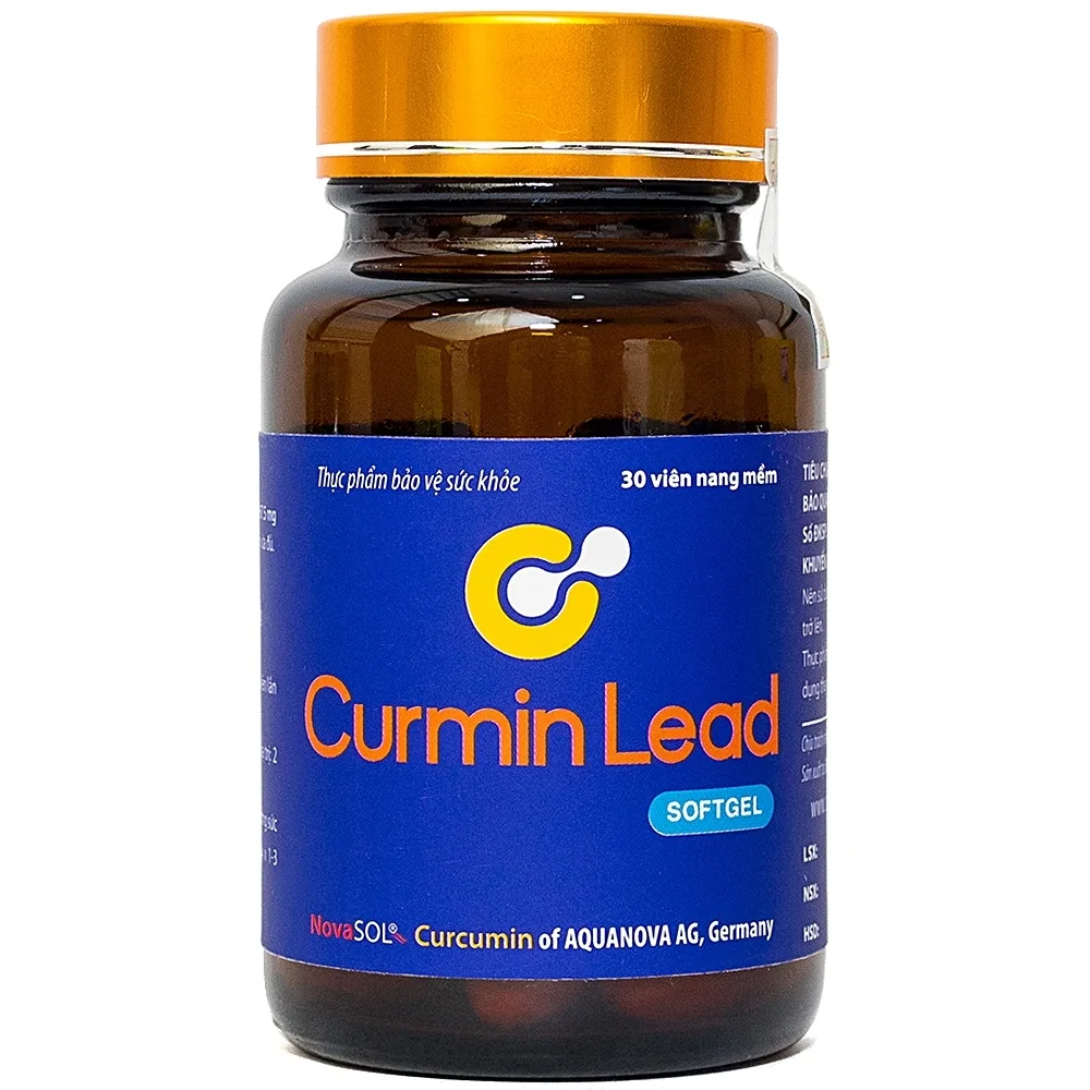 Hình ảnh Viên uống Curmin Lead Softgel hỗ trợ giảm triệu chứng viêm loét dạ dày, hành tá tràng (30 viên)