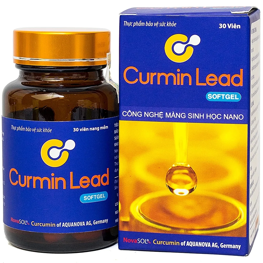 Hình ảnh Viên uống Curmin Lead Softgel hỗ trợ giảm triệu chứng viêm loét dạ dày, hành tá tràng (30 viên)