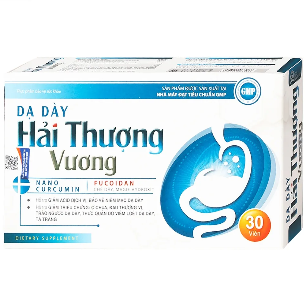 Hình ảnh Viên uống Dạ Dày Hải Thượng Vương hỗ trợ giảm acid dịch vị, bảo vệ niêm mạc dạ dày (30 viên)