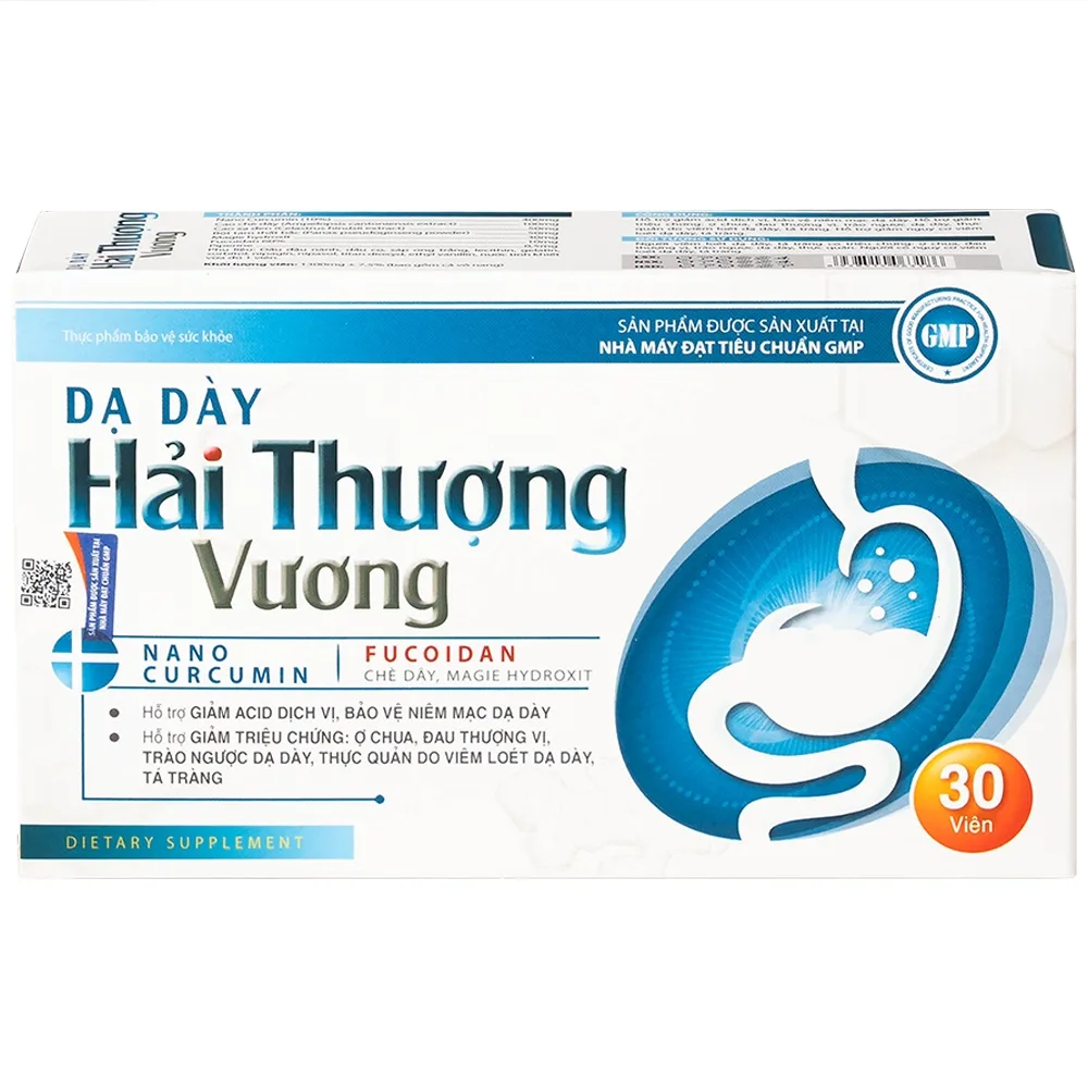 Hình ảnh Viên uống Dạ Dày Hải Thượng Vương hỗ trợ giảm acid dịch vị, bảo vệ niêm mạc dạ dày (30 viên)