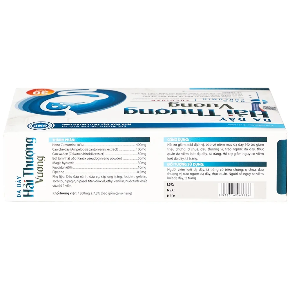Hình ảnh Viên uống Dạ Dày Hải Thượng Vương hỗ trợ giảm acid dịch vị, bảo vệ niêm mạc dạ dày (30 viên)