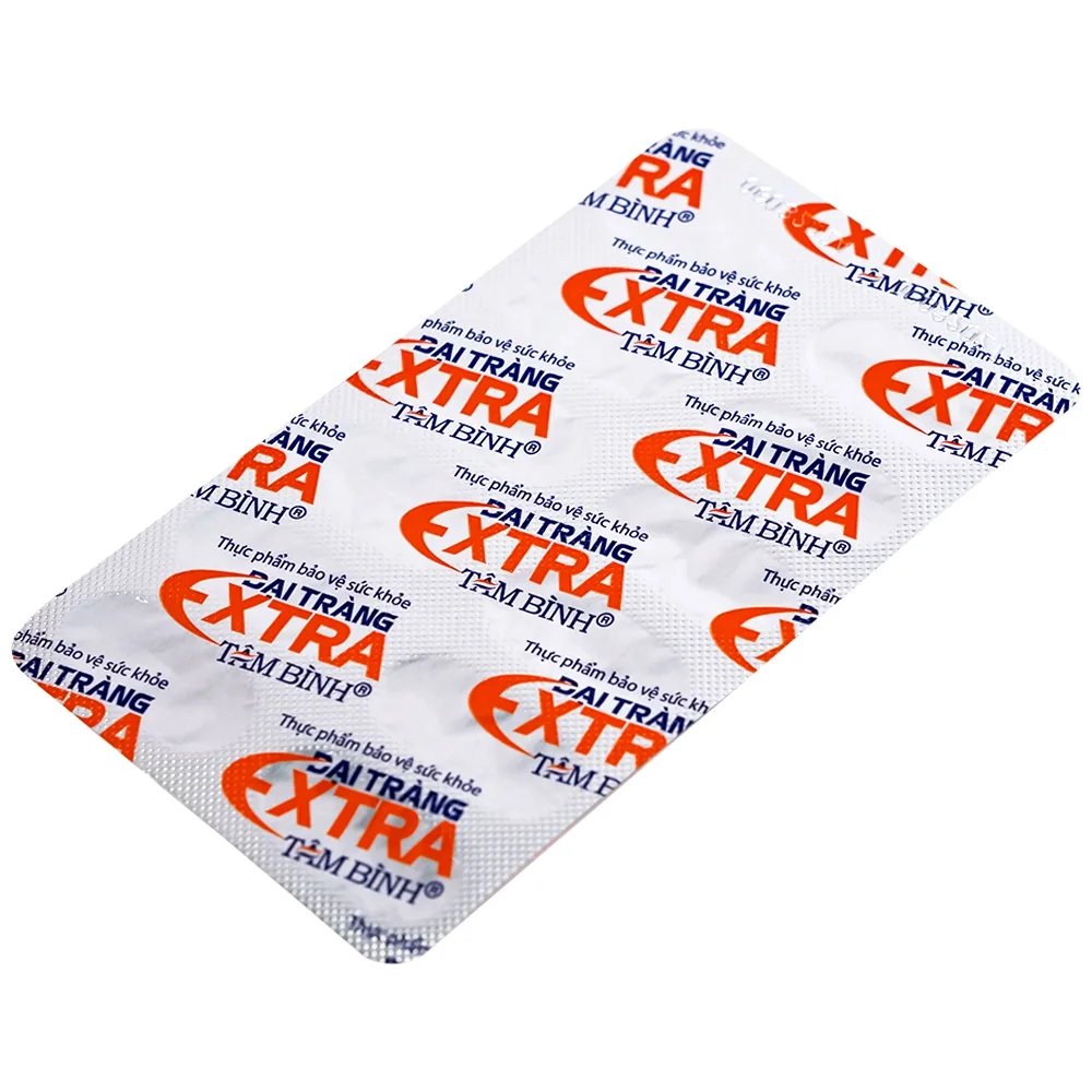 Hình ảnh Đại tràng Extra Tâm Bình hỗ trợ giảm các triệu chứng viêm đại tràng, đại tràng co thắt (5 vỉ x 12 viên)