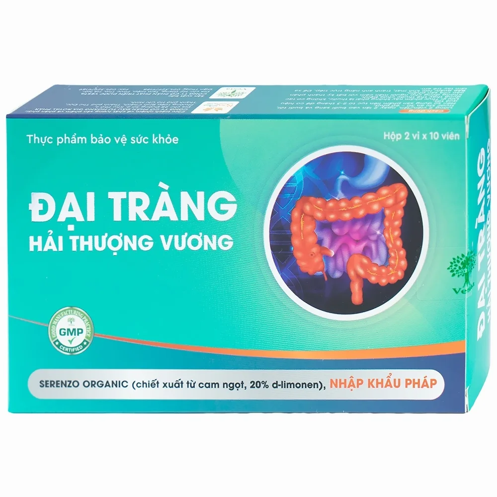 Hình ảnh Viên uống Đại Tràng Hải Thượng Vương hỗ trợ kiện tỳ vị, giảm triệu chứng rối loạn tiêu hóa (2 vỉ x 10 viên)