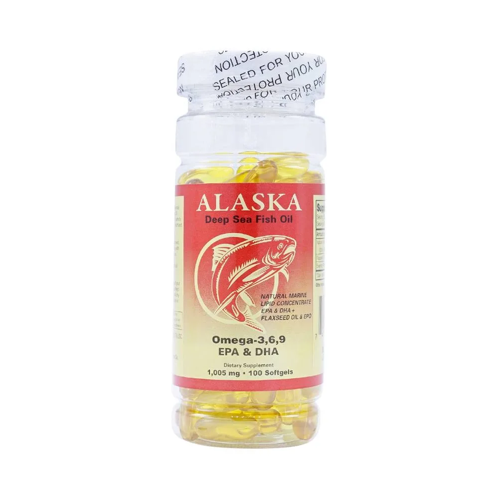 Hình ảnh Viên Dầu Cá Alaska Omega 3 6 9 giúp phát triển não bộ, tăng thị lực mắt (100 viên)