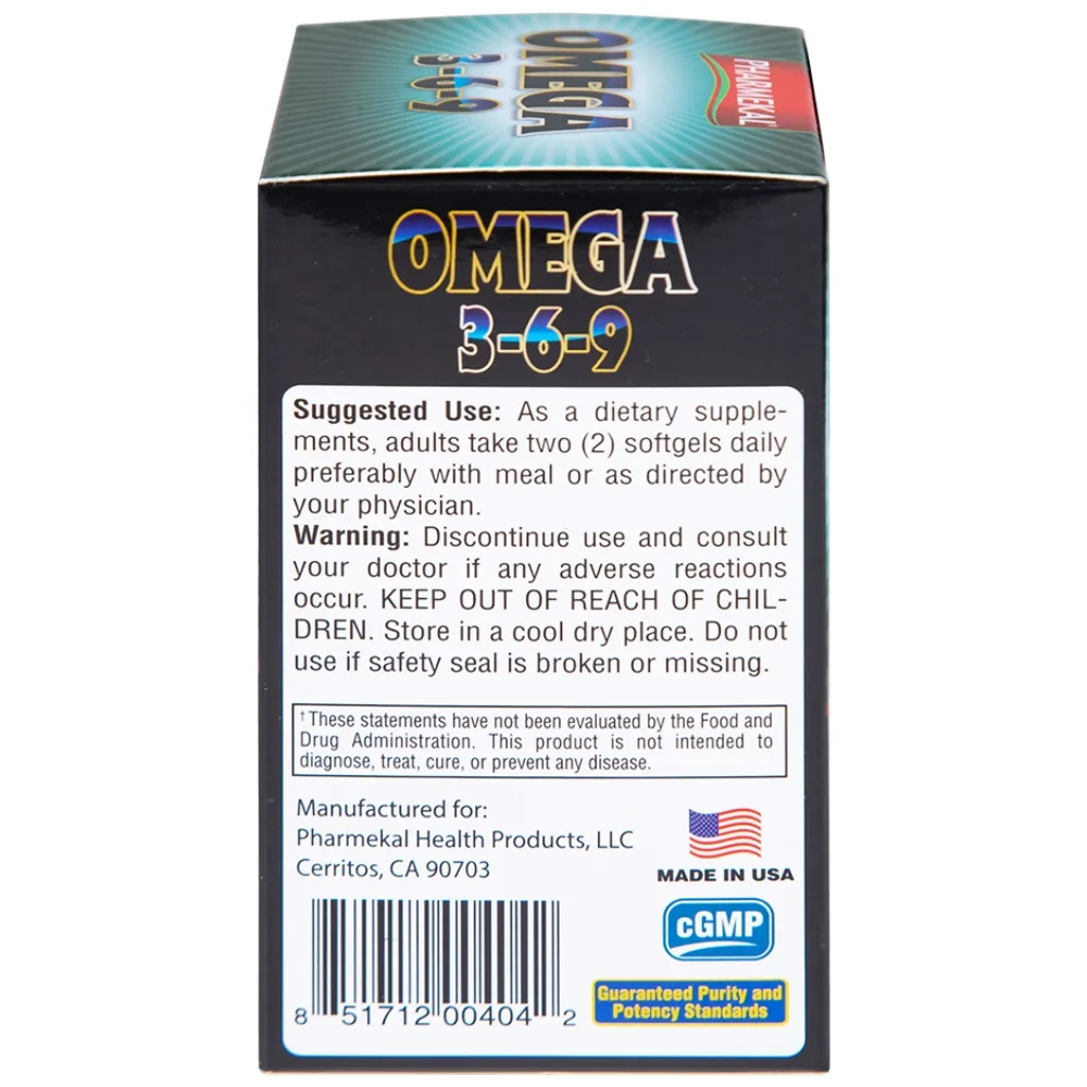 Hình ảnh Viên uống Omega 3-6-9 Pharmekal hỗ trợ giảm nguy cơ xơ vữa động mạch (100 viên)
