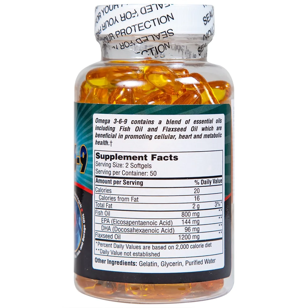 Hình ảnh Viên uống Omega 3-6-9 Pharmekal hỗ trợ giảm nguy cơ xơ vữa động mạch (100 viên)