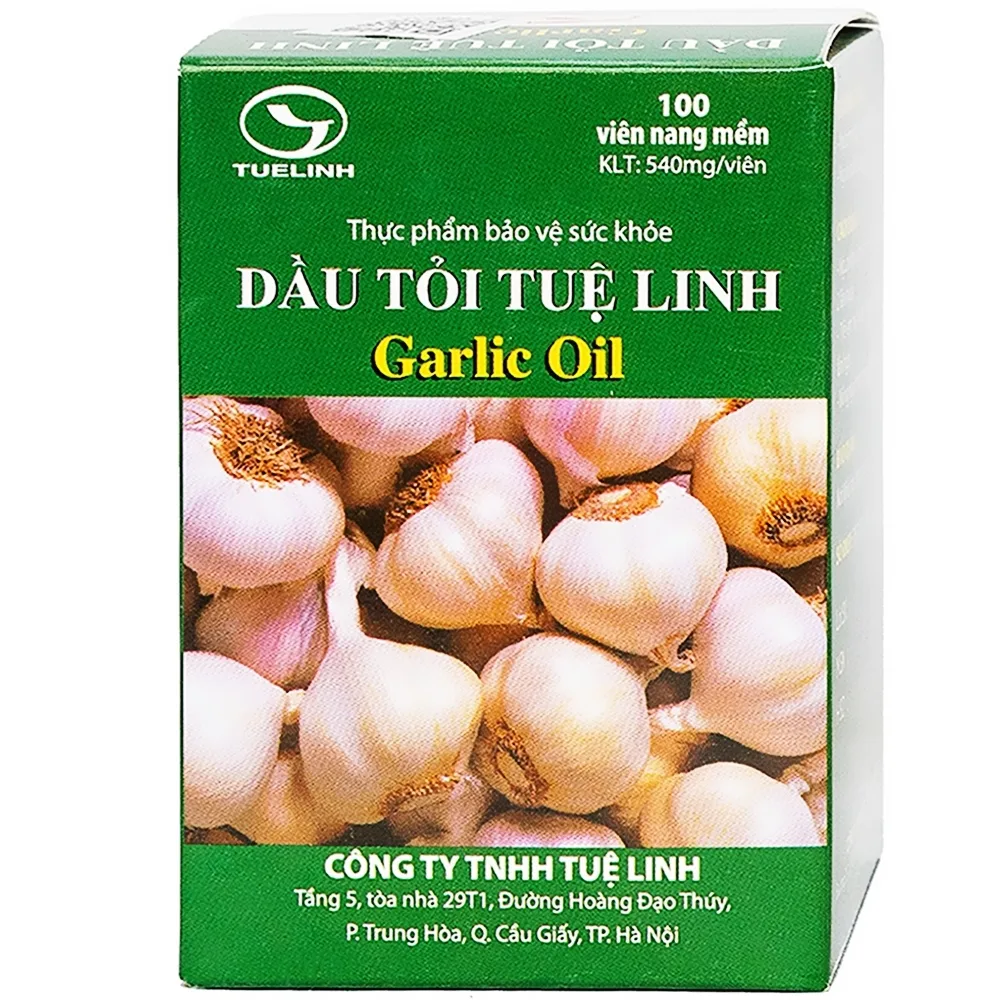 Hình ảnh Dầu Tỏi Tuệ Linh hỗ trợ giảm mỡ máu, giảm nguy cơ xơ vữa động mạch vành (100 viên)