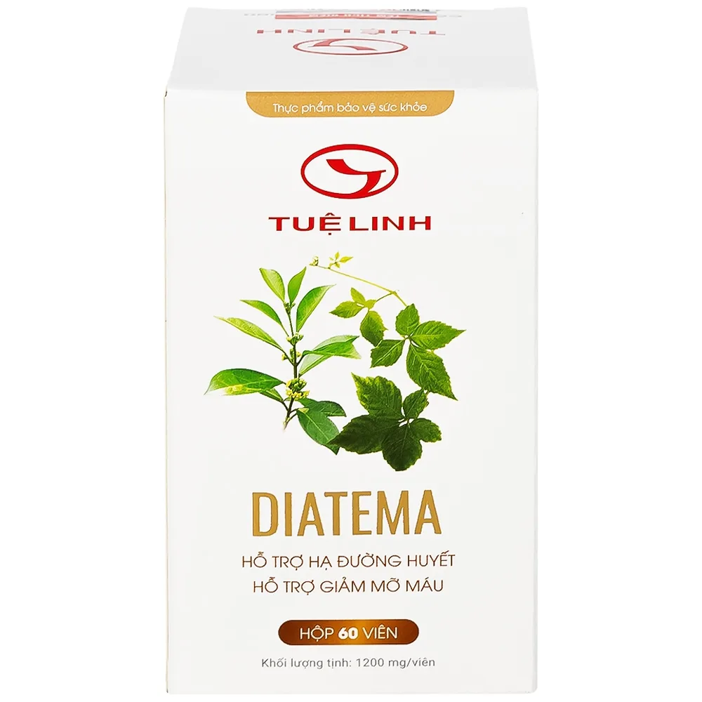 Hình ảnh Viên uống Diatema Tuệ Linh hỗ trợ hạ đường huyết, giảm mỡ máu (60 viên)