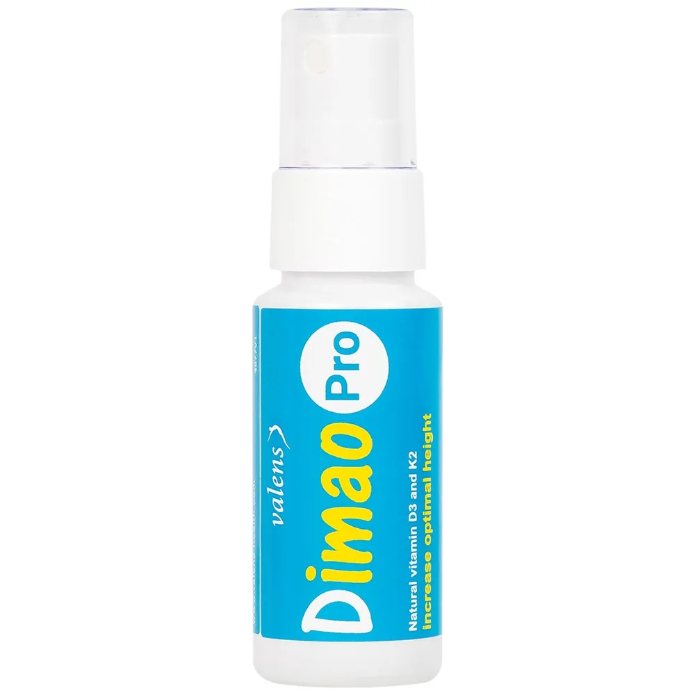 Hình ảnh Xịt họng Dimao Pro Oral Spray D3 + K2 hỗ trợ bổ sung vitamin D và vitamin K2 cho cơ thể (25ml)