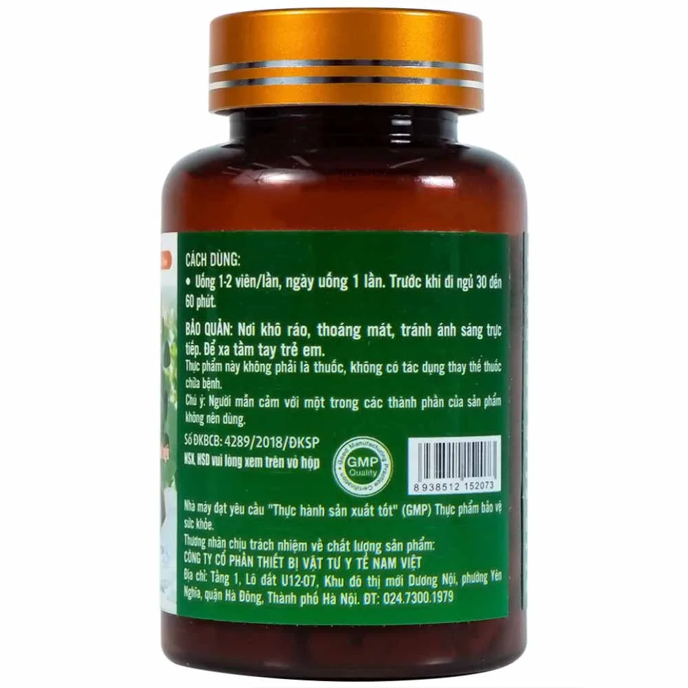 Hình ảnh Viên uống Định Tâm An Giấc HVQY hỗ trợ an thần, ngủ ngon giấc (30 viên)