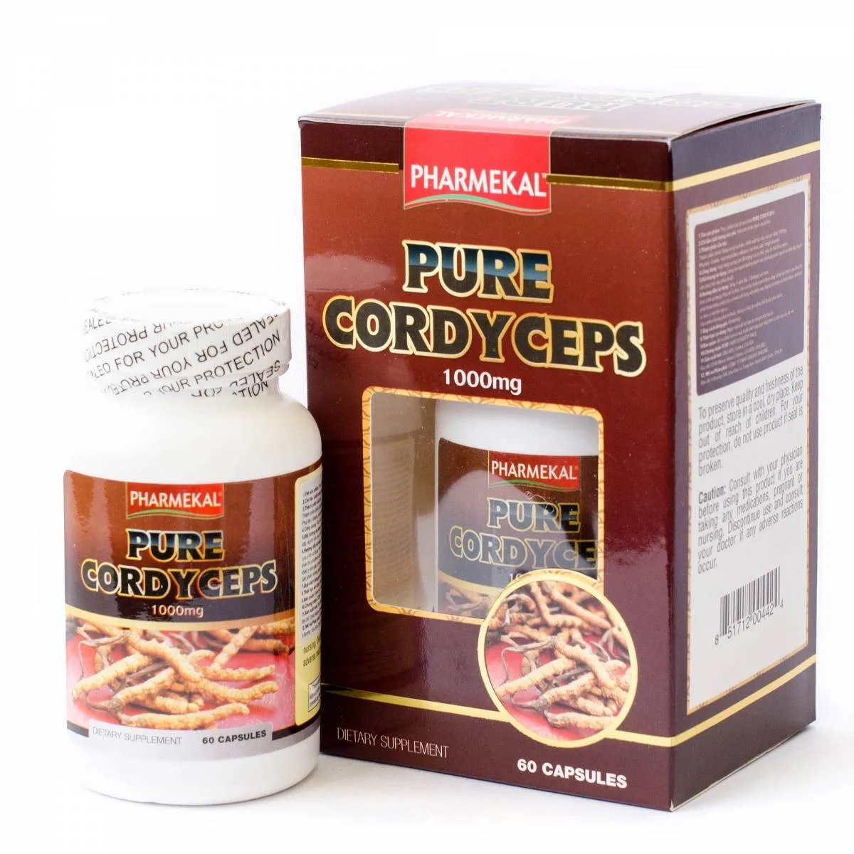 Hình ảnh Viên uống Pure Cordyceps Pharmekal giúp tăng cường sức đề kháng của cơ thể (60 viên)