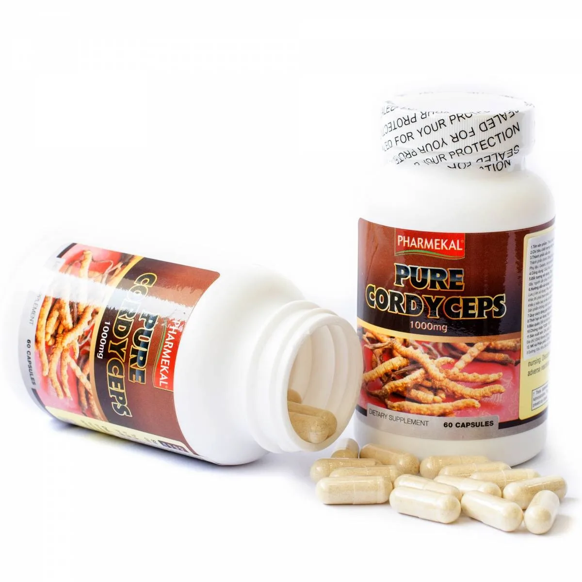 Hình ảnh Viên uống Pure Cordyceps Pharmekal giúp tăng cường sức đề kháng của cơ thể (60 viên)