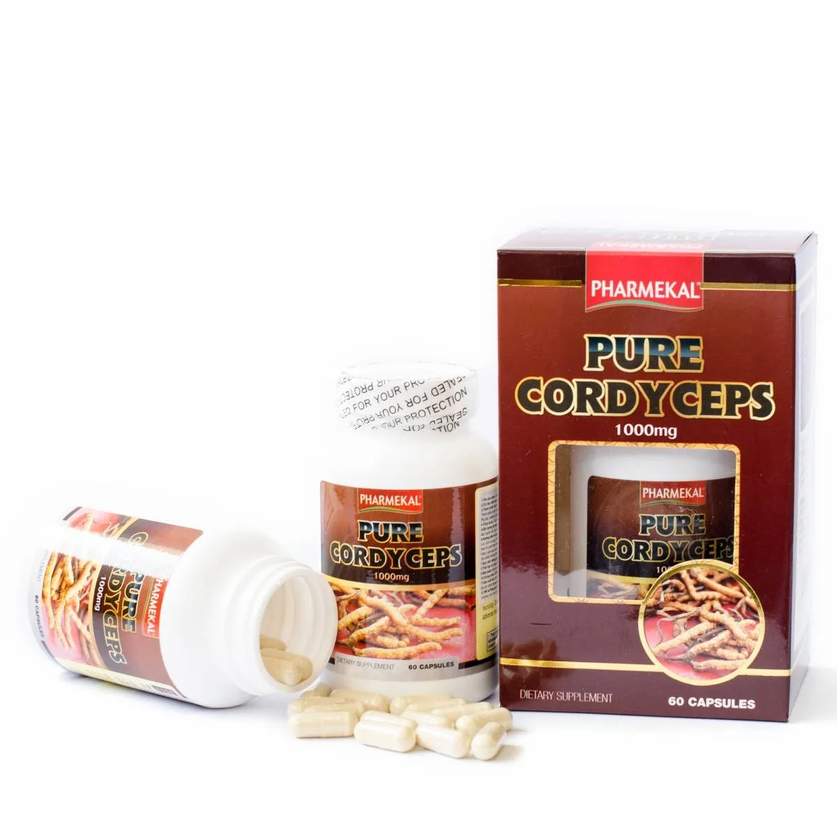 Hình ảnh Viên uống Pure Cordyceps Pharmekal giúp tăng cường sức đề kháng của cơ thể (60 viên)