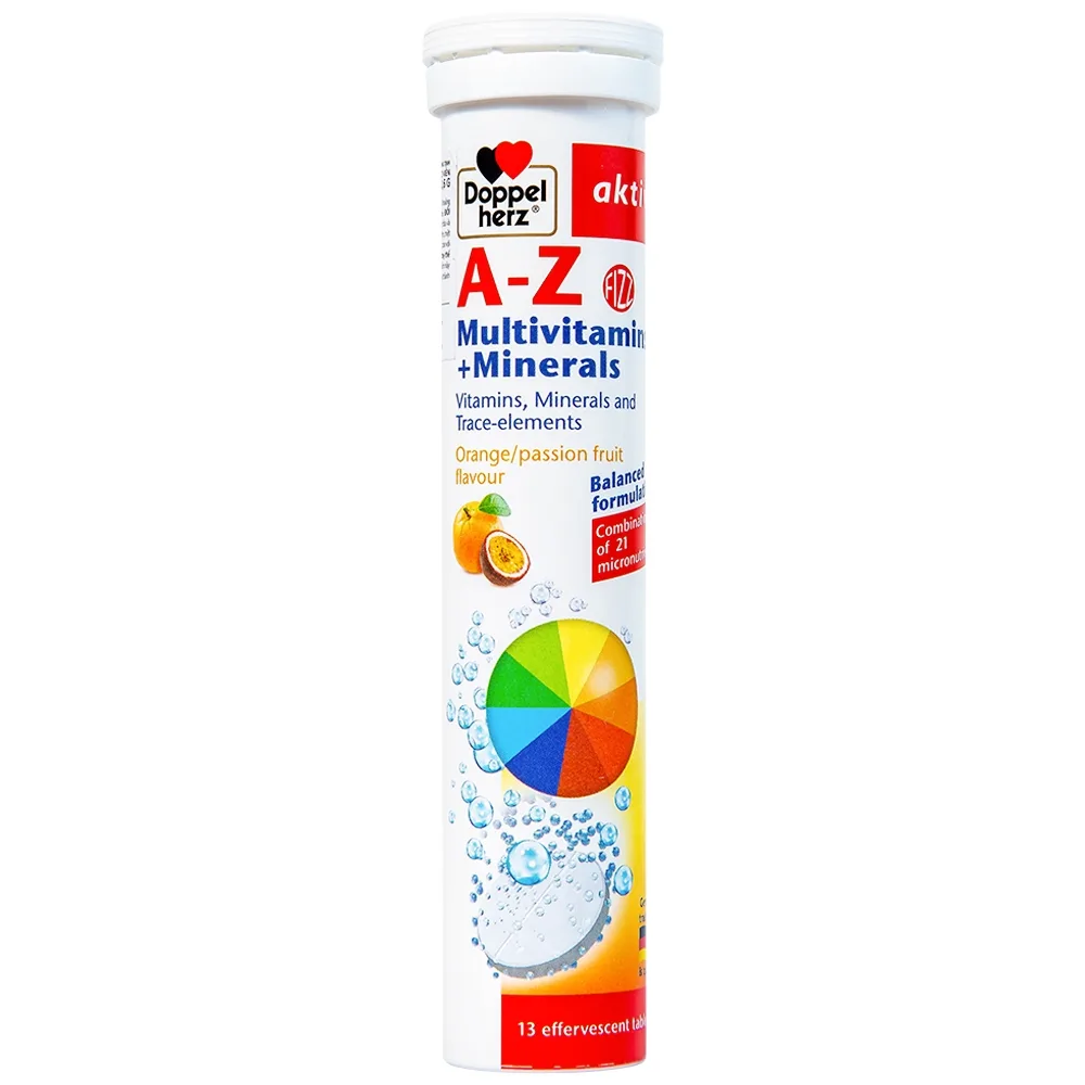Hình ảnh Viên sủi A-Z Fizz Doppelherz Aktiv bổ sung vitamin và khoáng chất (13 viên)