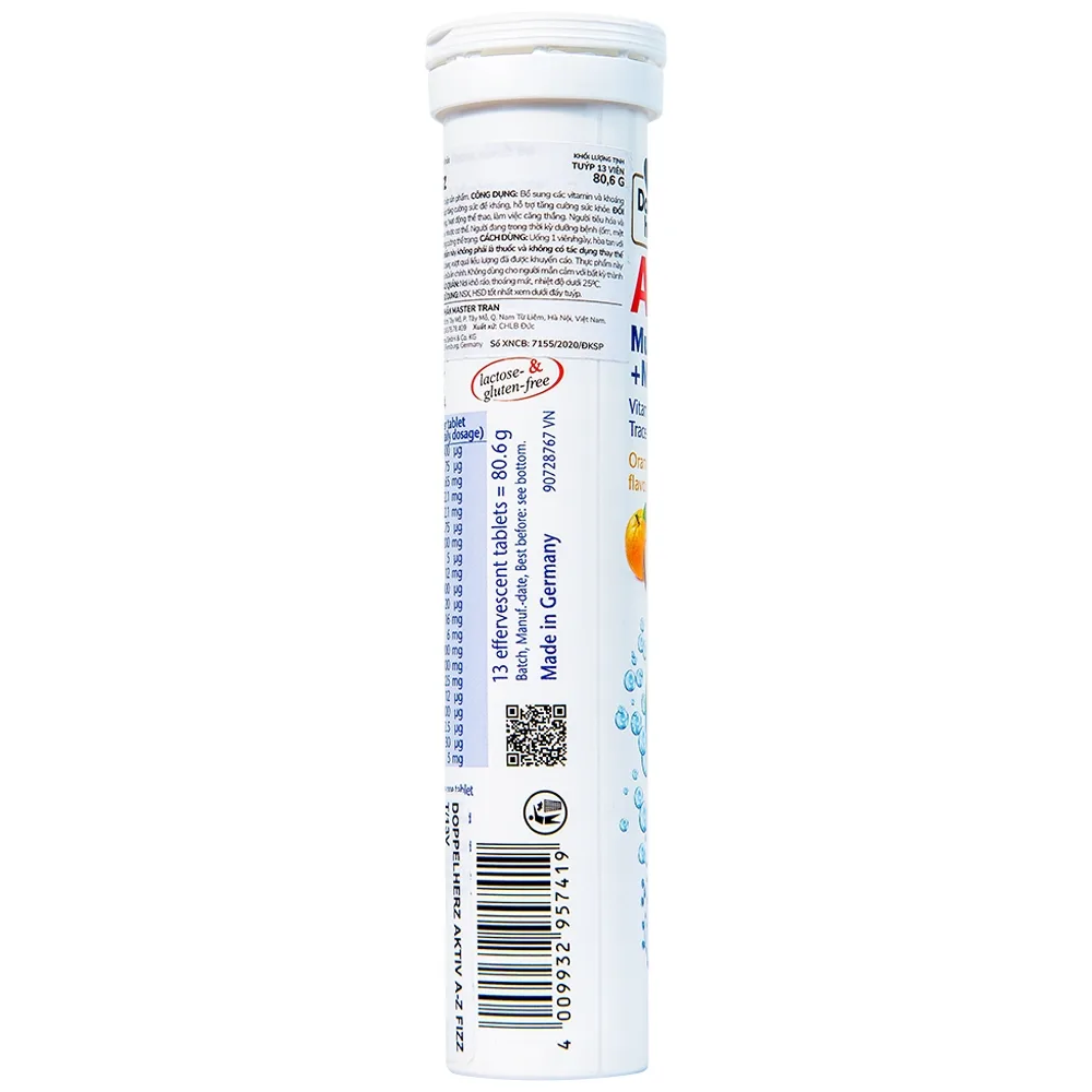 Hình ảnh Viên sủi A-Z Fizz Doppelherz Aktiv bổ sung vitamin và khoáng chất (13 viên)