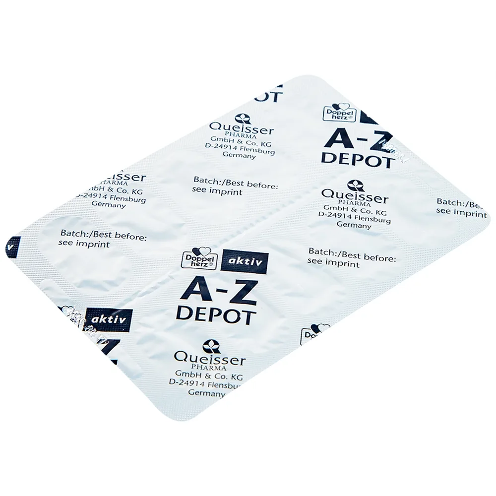Hình ảnh Viên uống A-Z Depot Doppelherz Aktiv bổ sung vitamin và khoáng chất (3 vỉ x 10 viên)