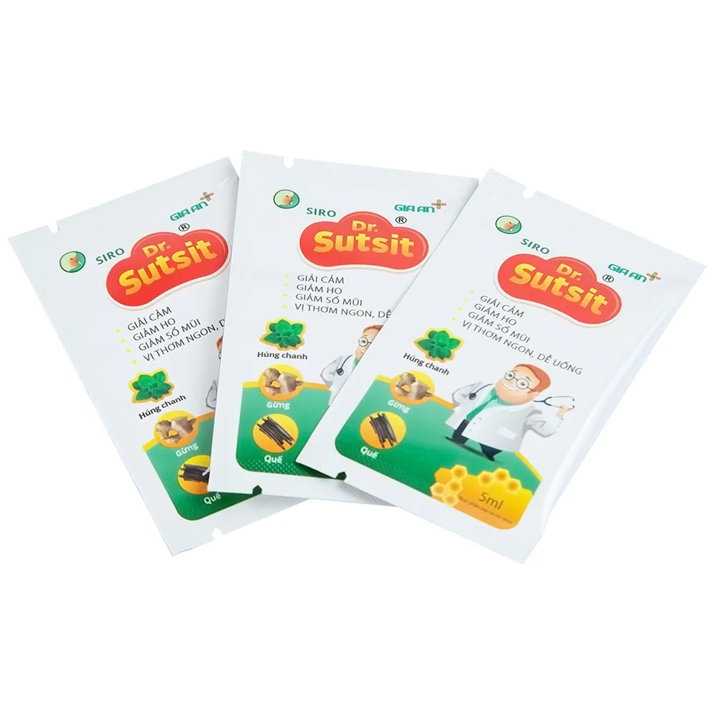Hình ảnh Siro Dr.Sutsit Gia An giải cảm, giảm ho, giảm sổ mũi (30 gói x 5ml)