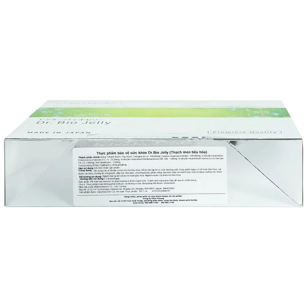 Hình ảnh Thạch men tiêu hóa Dr.bio Jelly Makishokuhin bổ sung các vi khuẩn có lợi cho hệ tiêu hóa (15g x 30 gói)
