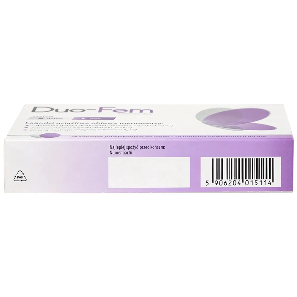 Hình ảnh Viên uống Duo-Fem NP Pharma hỗ trợ làm dịu các khó chịu liên quan đến thời kì mãn kinh (2 vỉ x 28 viên)