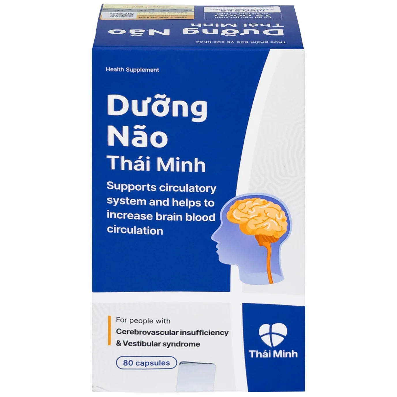 Hình ảnh Viên uống Dưỡng Não Thái Minh hỗ trợ hoạt huyết, tăng cường lưu thông máu não (80 viên)