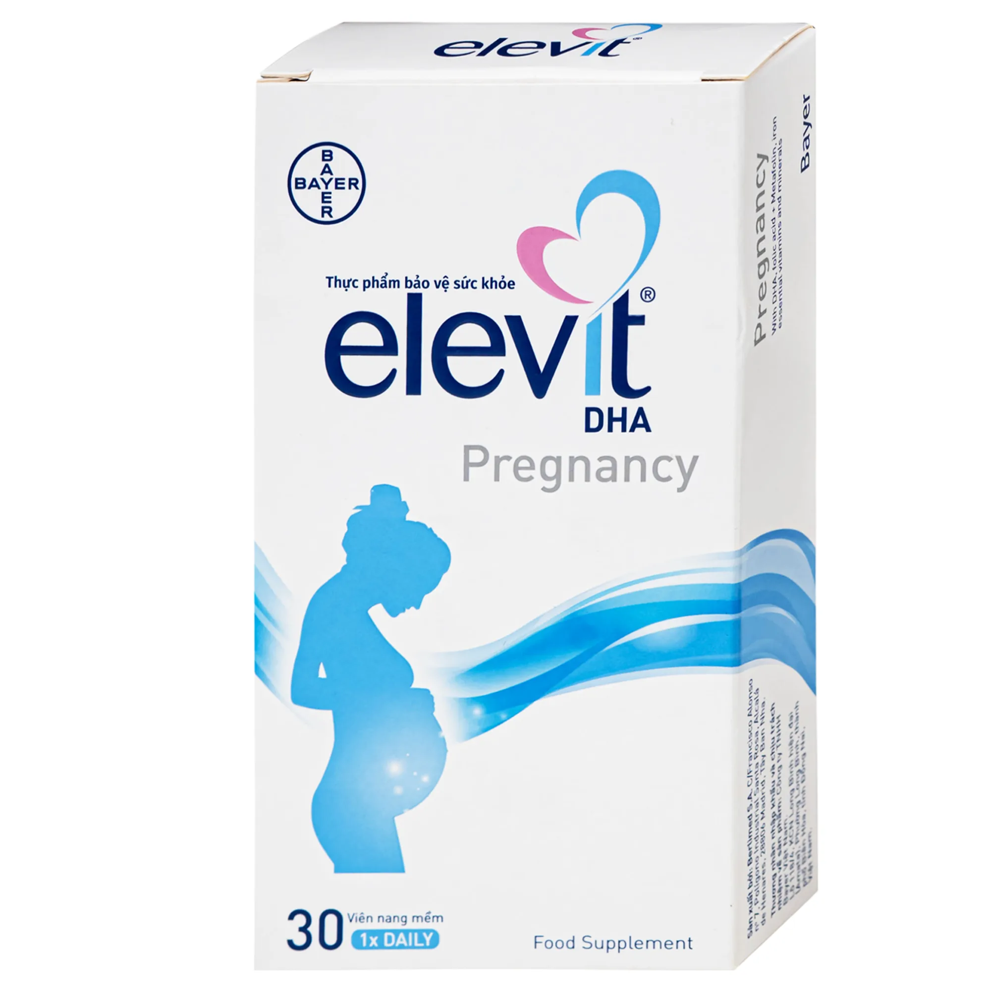 Hình ảnh Elevit Dha Pregnancy là thực phẩm bổ sung khoáng chất thiết yếu cho phụ nữ chuẩn bị mang thai, đang mang thai và cho con bú (2 vỉ x 15 viên)