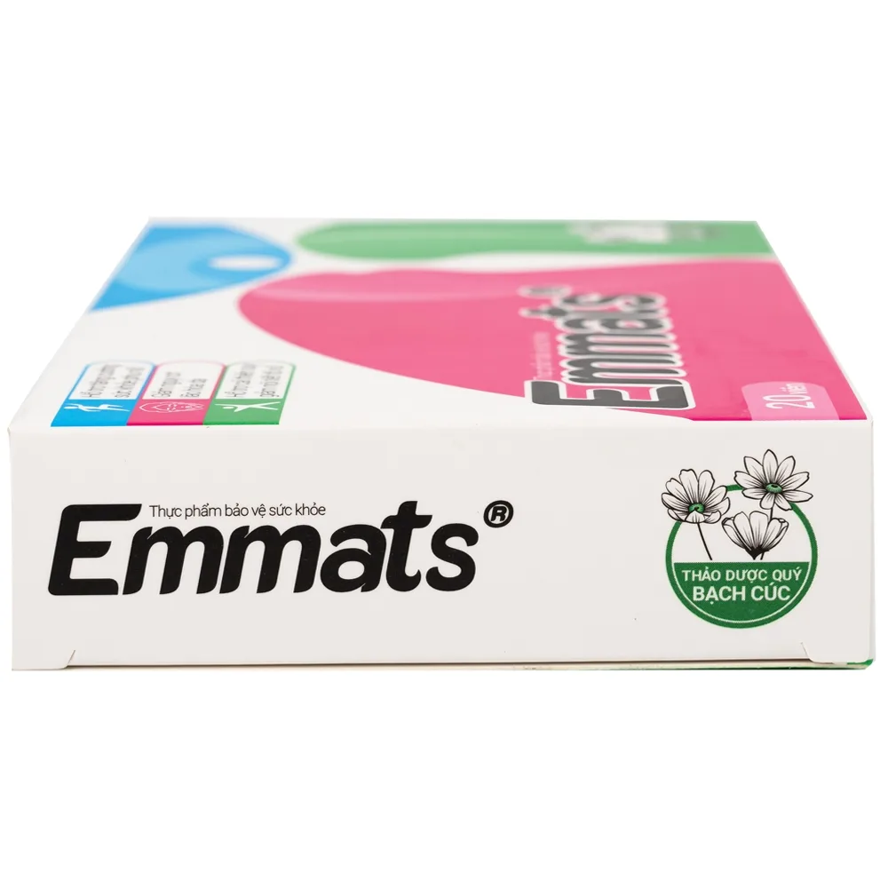 Hình ảnh Viên uống Emmats TW3 hỗ trợ giảm nguy cơ lão hóa, cải thiện suy giảm nội tiết tố (2 vỉ x 10 viên)