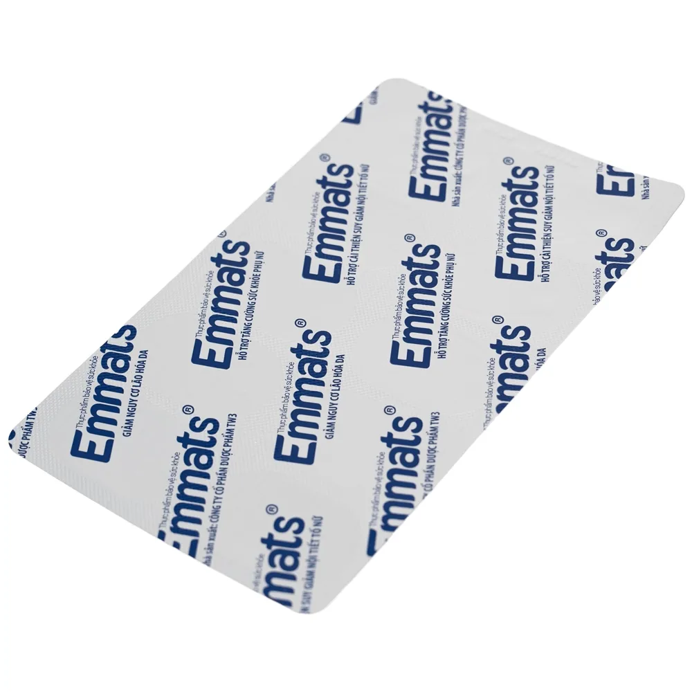 Hình ảnh Viên uống Emmats TW3 hỗ trợ giảm nguy cơ lão hóa, cải thiện suy giảm nội tiết tố (2 vỉ x 10 viên)