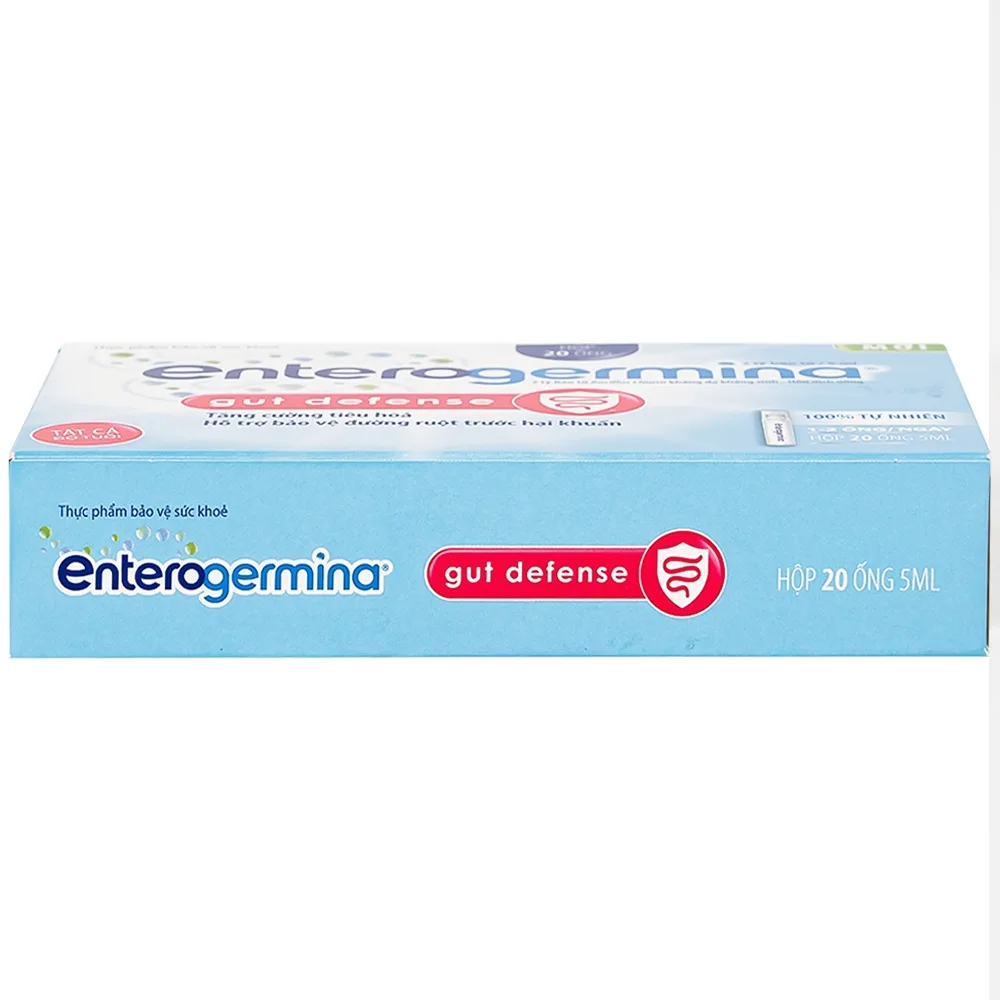 Hình ảnh Hỗn dịch uống men vi sinh Enterogermina Gut Defense Sanofi tăng cường tiêu hóa, hỗ trợ bảo vệ đường ruột