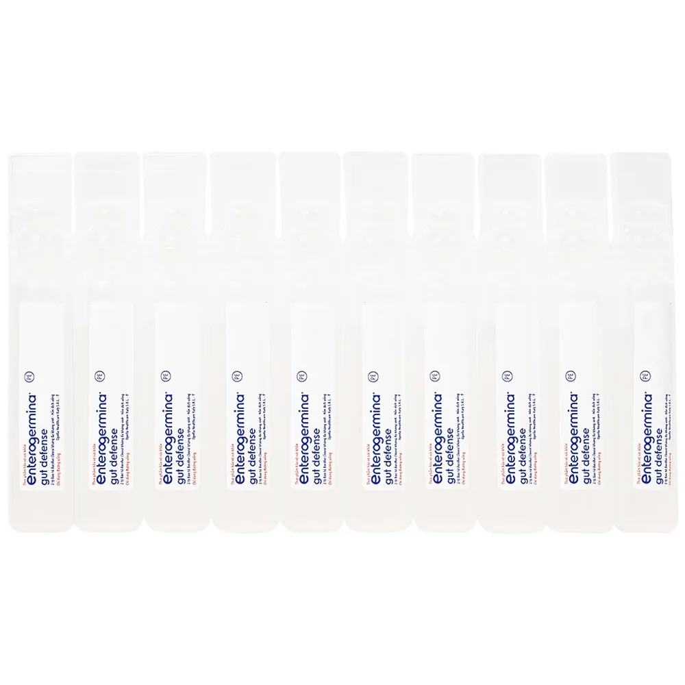 Hình ảnh Hỗn dịch uống men vi sinh Enterogermina Gut Defense Sanofi tăng cường tiêu hóa, hỗ trợ bảo vệ đường ruột