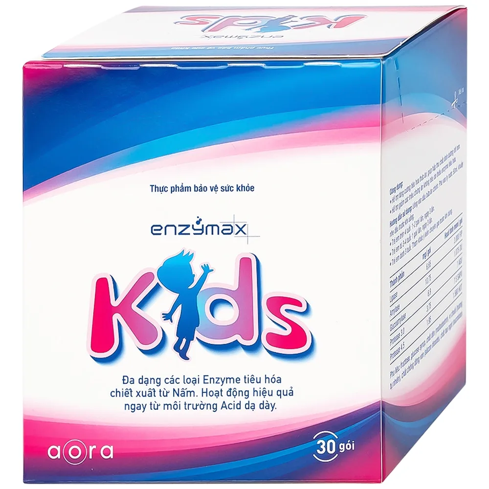 Hình ảnh Bột Enzymax Kids hỗ trợ tăng cường tiêu hóa thức ăn (30 gói)