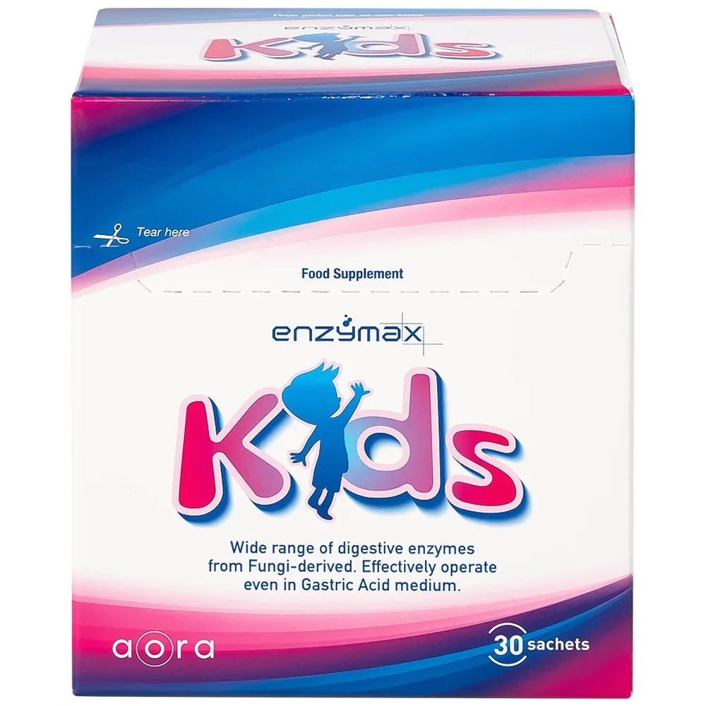 Hình ảnh Bột Enzymax Kids hỗ trợ tăng cường tiêu hóa thức ăn (30 gói)