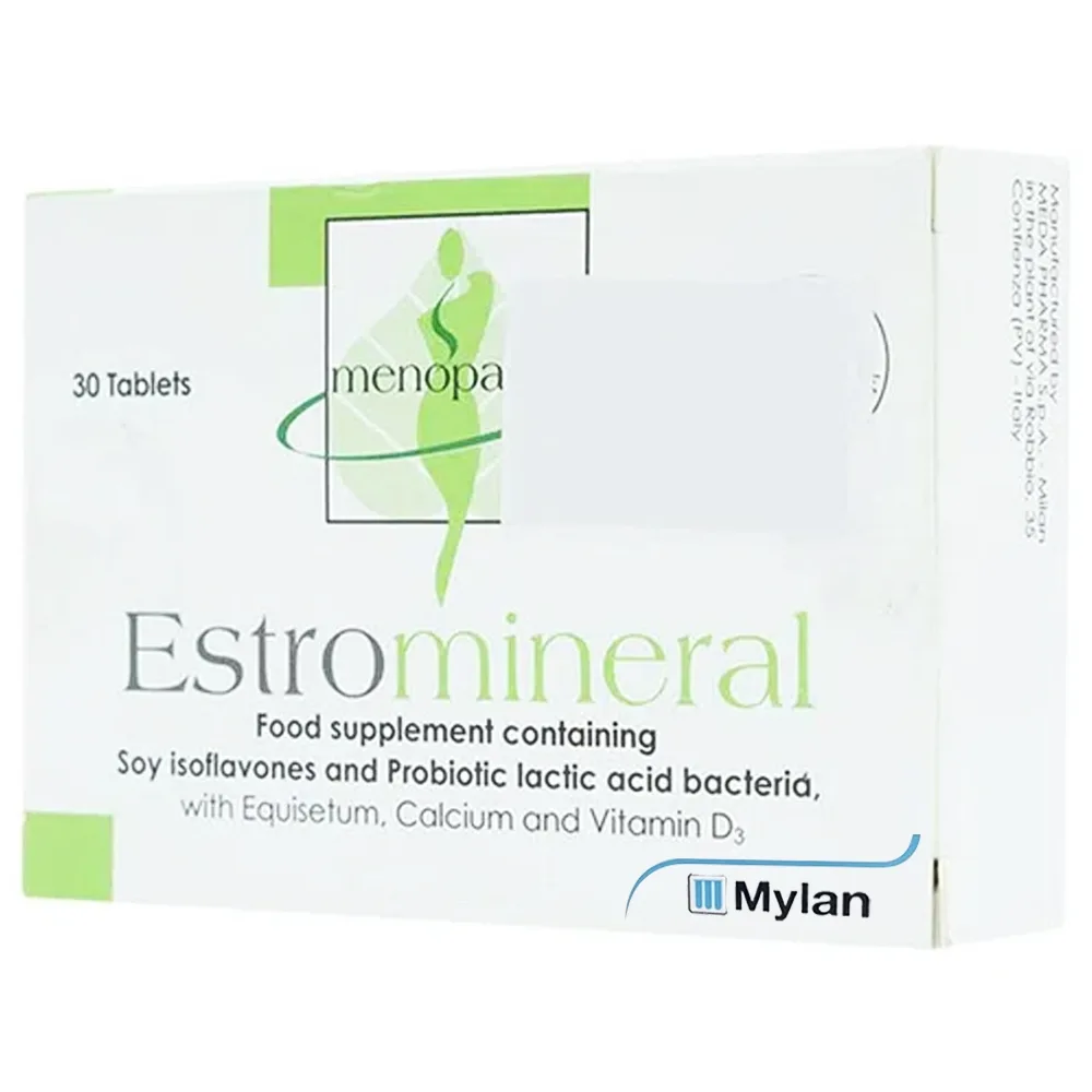 Hình ảnh Viên uống Estromineral Meda hỗ trợ tăng cường nội tiết tố (3 vỉ x 10 viên)