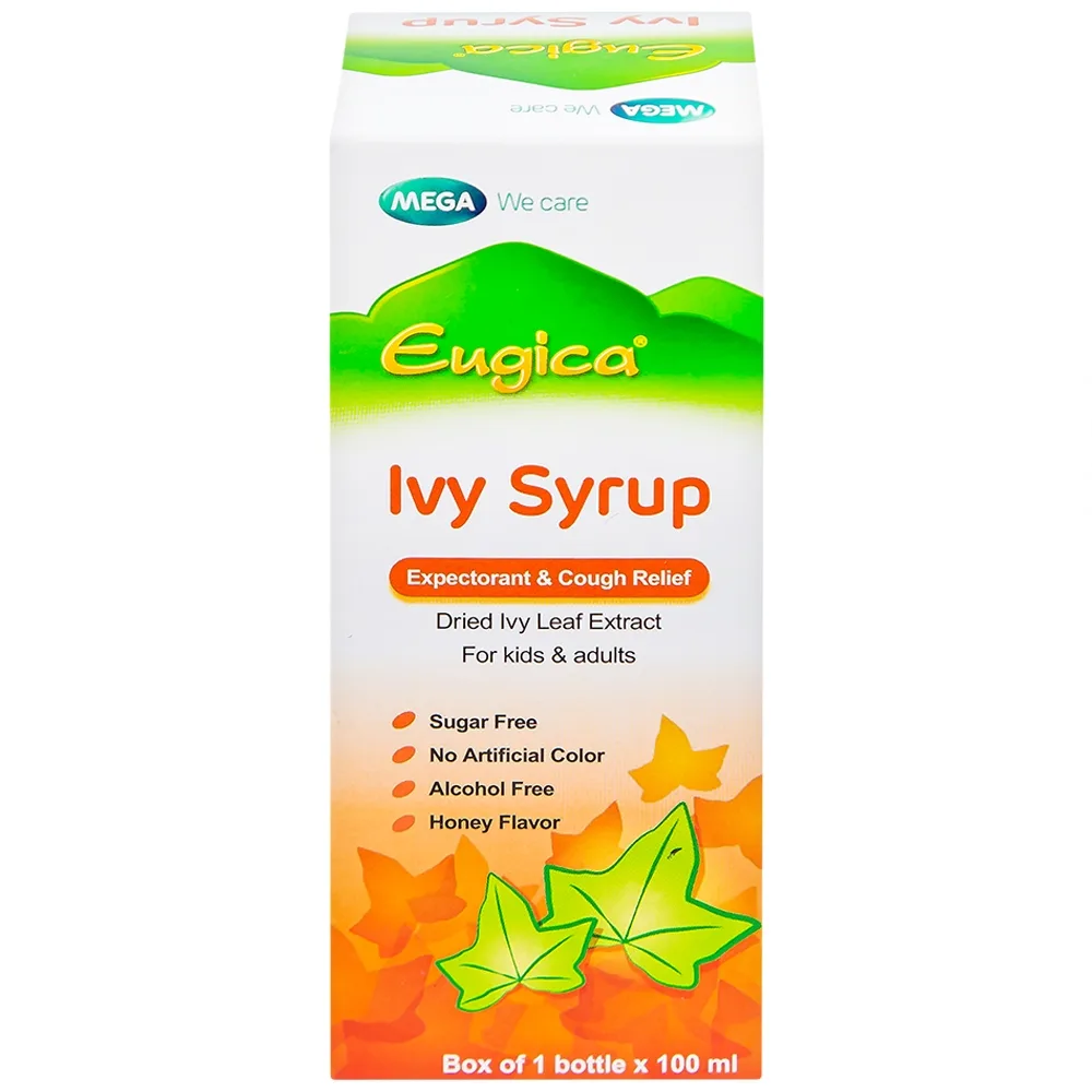 Hình ảnh Siro Eugica Ivy MEGA We care hỗ trợ giảm ho, giảm đờm (100ml)