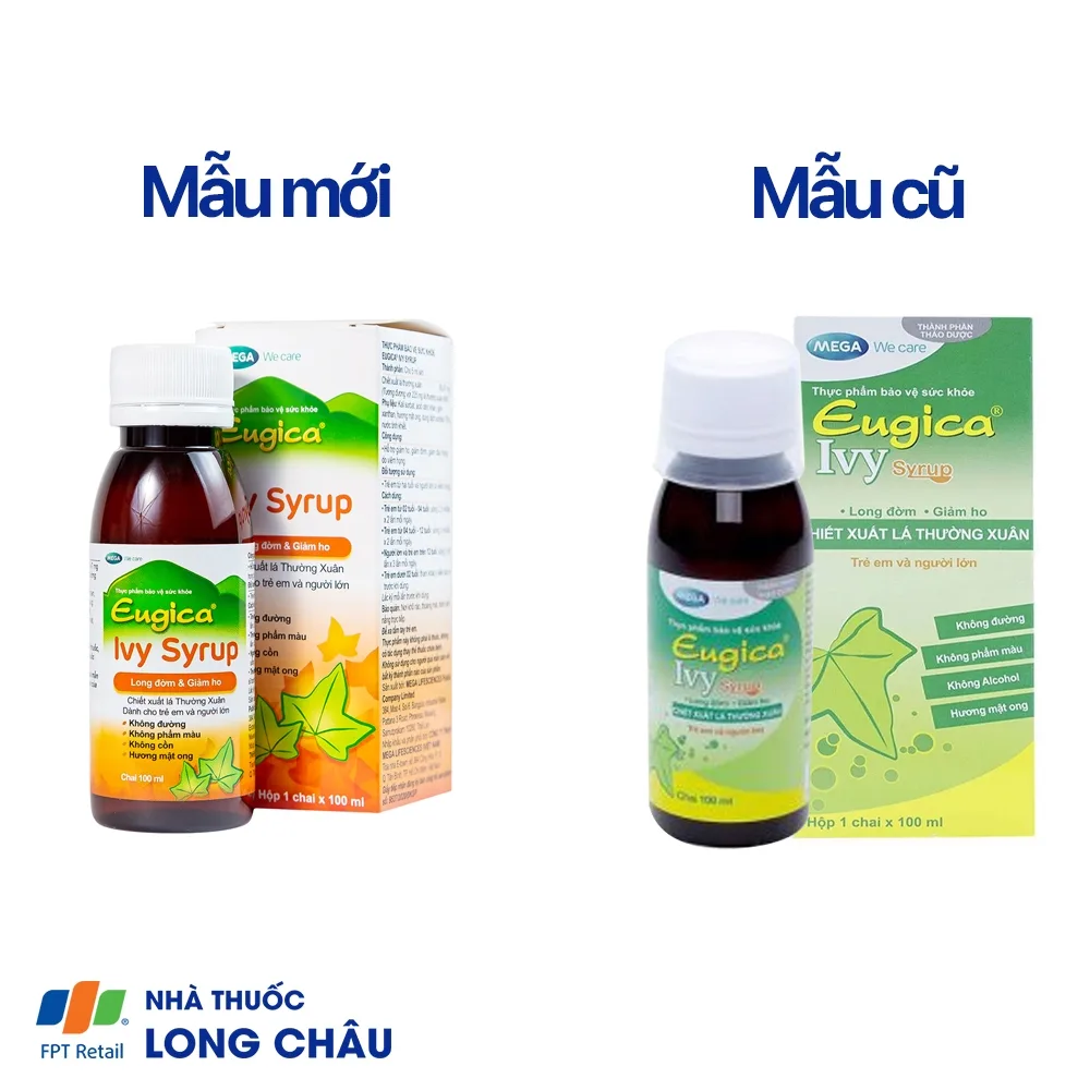 Hình ảnh Siro Eugica Ivy MEGA We care hỗ trợ giảm ho, giảm đờm (100ml)