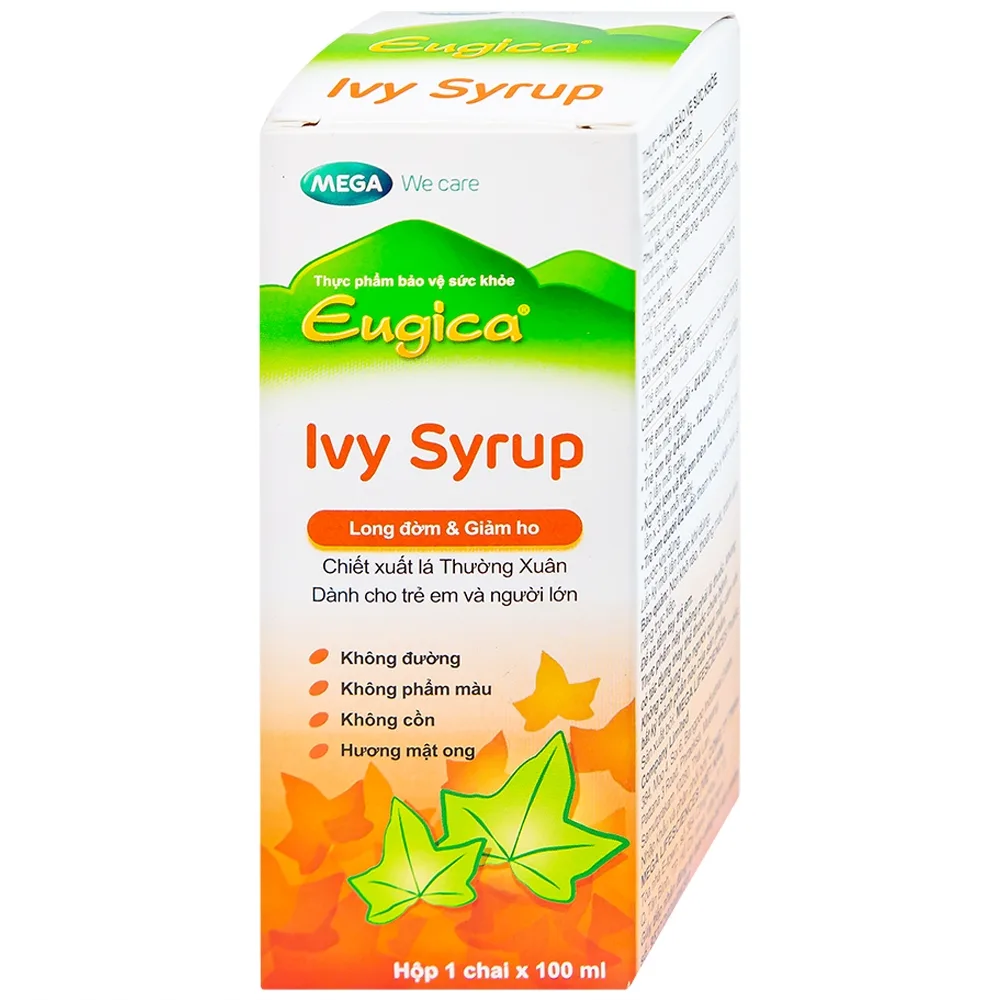 Hình ảnh Siro Eugica Ivy MEGA We care hỗ trợ giảm ho, giảm đờm (100ml)