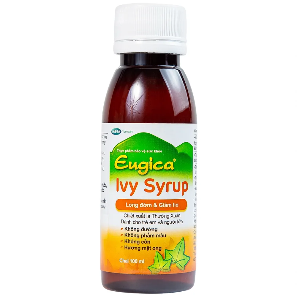 Hình ảnh Siro Eugica Ivy MEGA We care hỗ trợ giảm ho, giảm đờm (100ml)