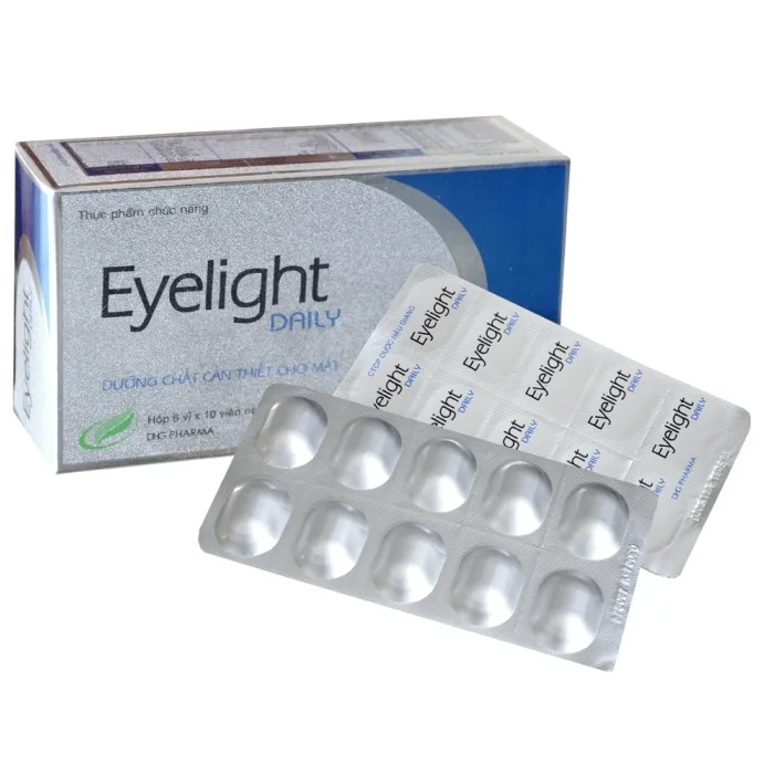 Hình ảnh Viên uống Eyelight Daily DHG ngăn lão hóa mắt (3 vỉ x 10 viên)