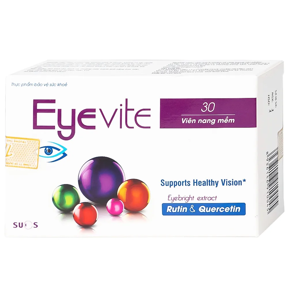 Hình ảnh Viên uống Eyevite Sucs hỗ trợ chống oxy hóa, tăng cường thị lực (3 vỉ x 10 viên)