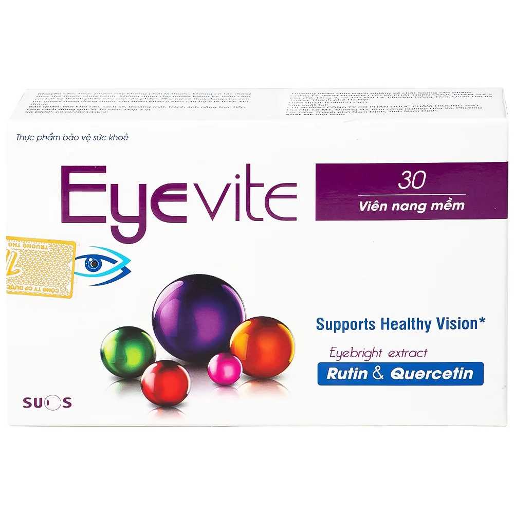Hình ảnh Viên uống Eyevite Sucs hỗ trợ chống oxy hóa, tăng cường thị lực (3 vỉ x 10 viên)