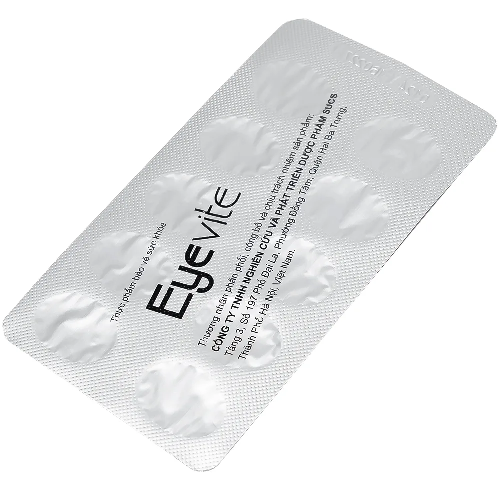 Hình ảnh Viên uống Eyevite Sucs hỗ trợ chống oxy hóa, tăng cường thị lực (3 vỉ x 10 viên)