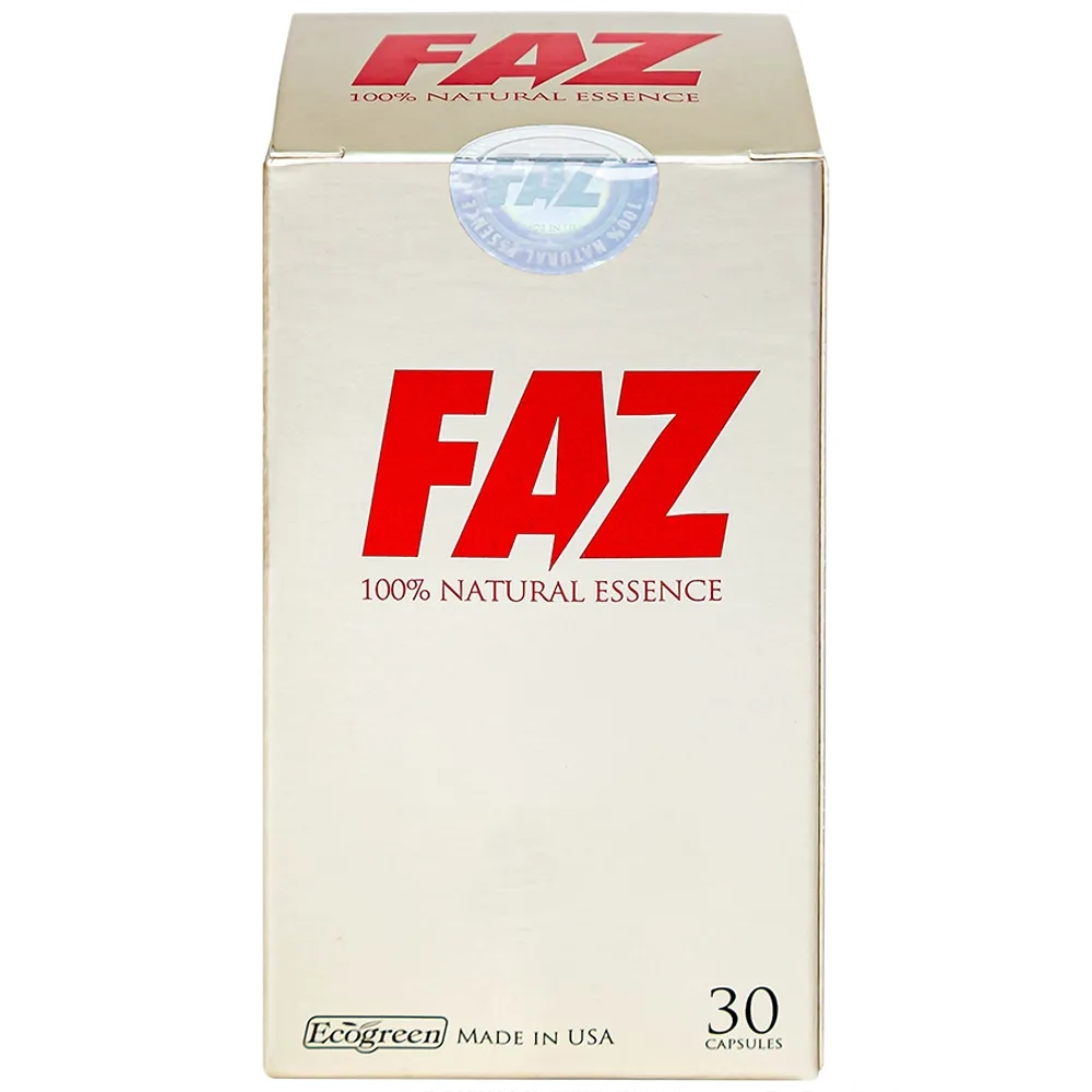 Hình ảnh Viên uống FAZ Ecogreen hỗ trợ giảm cholesterol toàn phần, giảm LDL-c (30 viên)