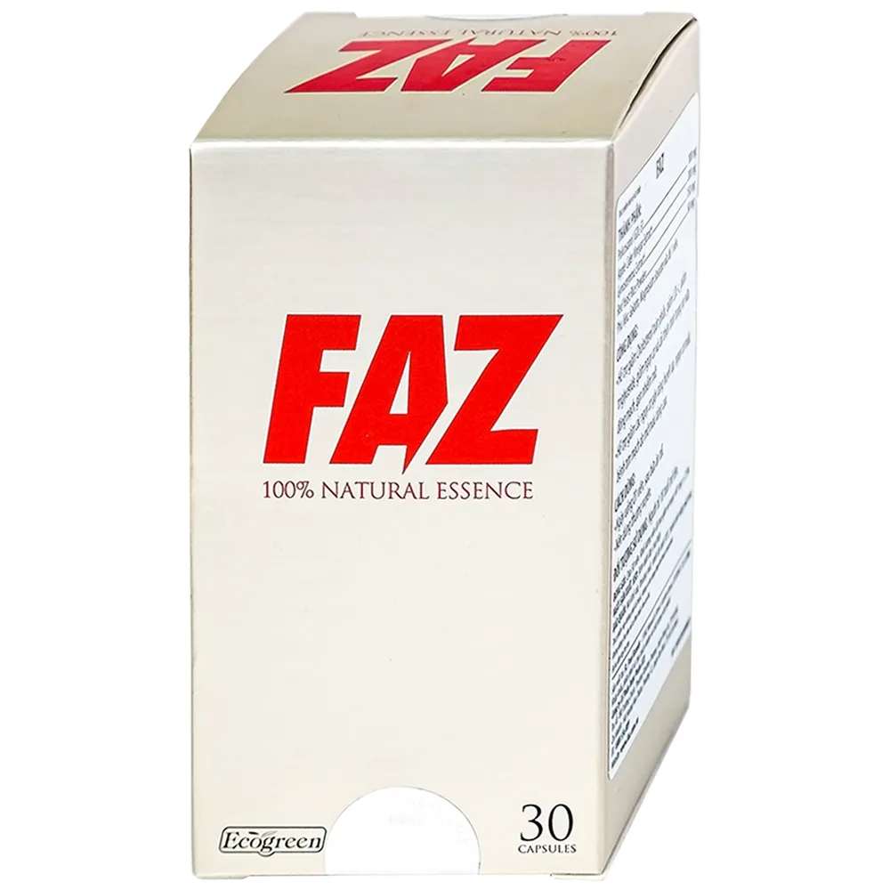 Hình ảnh Viên uống FAZ Ecogreen hỗ trợ giảm cholesterol toàn phần, giảm LDL-c (30 viên)