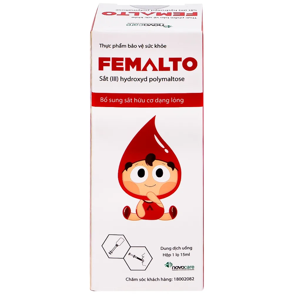 Hình ảnh Dung dịch uống Femalto 15ml Novocare bổ sung sắt do thiếu sắt