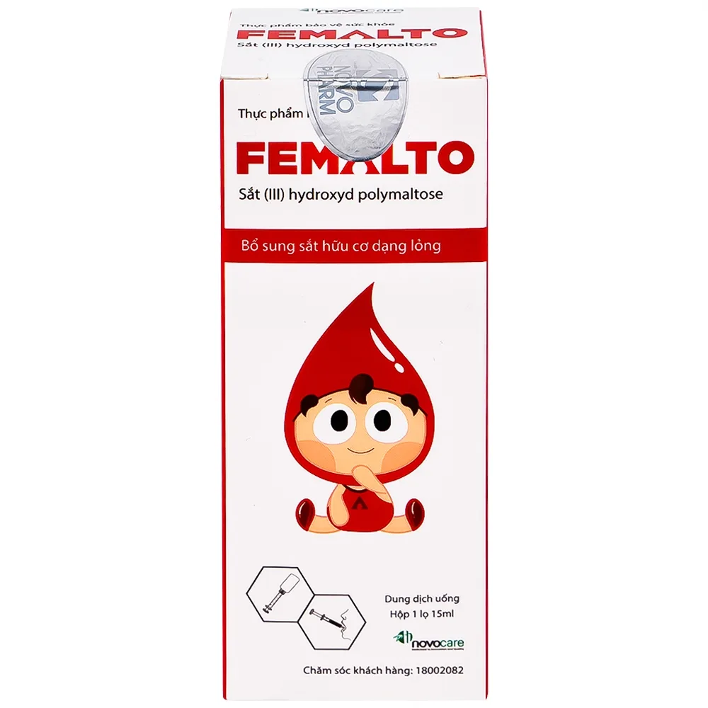 Hình ảnh Dung dịch uống Femalto 15ml Novocare bổ sung sắt do thiếu sắt