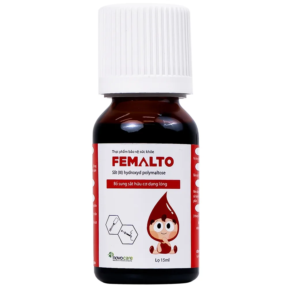 Hình ảnh Dung dịch uống Femalto 15ml Novocare bổ sung sắt do thiếu sắt