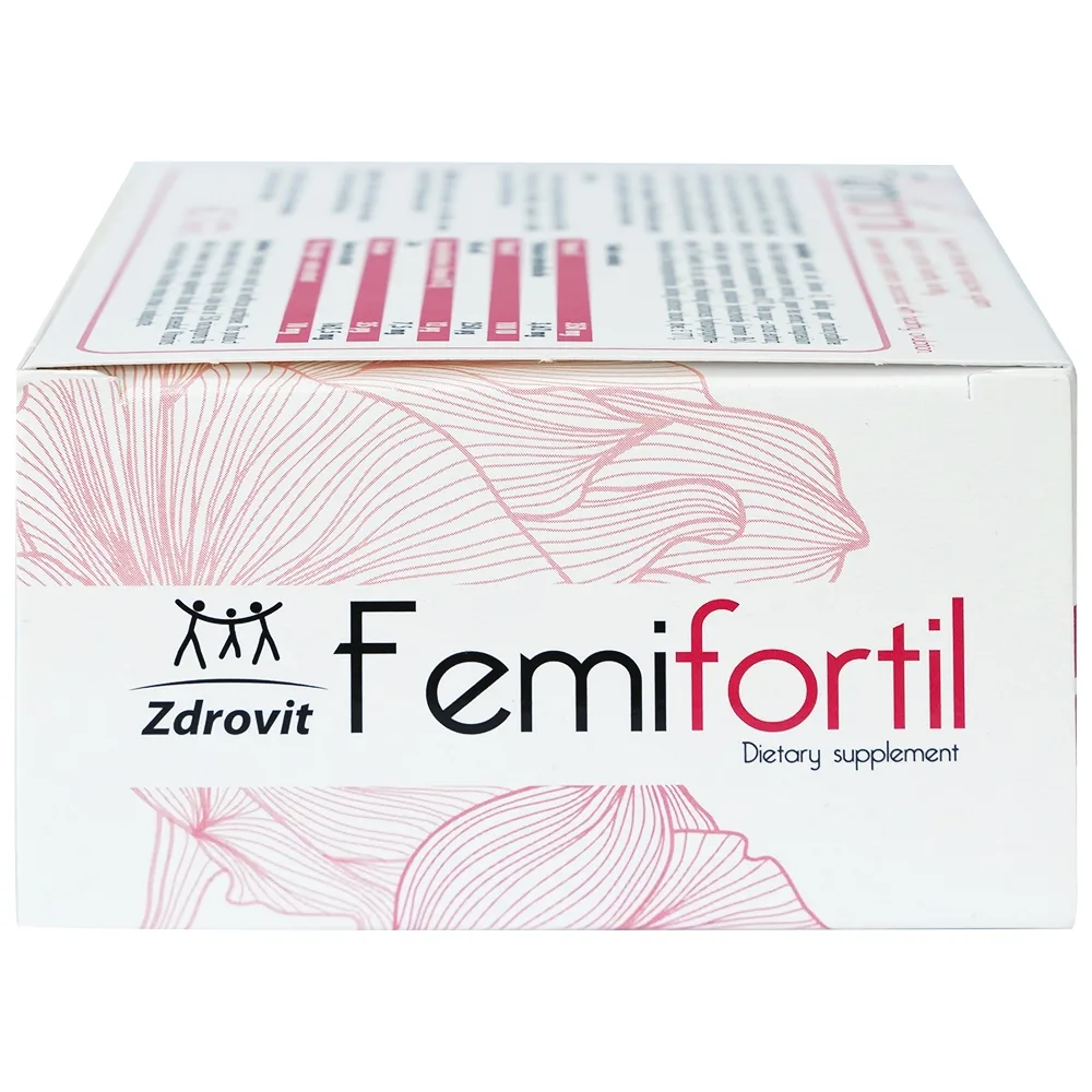Hình ảnh Viên uống Femifortil NP Pharma bổ sung Vitamin, khoáng chất và thảo dược cho phụ nữ mang thai (4 vỉ x 15 viên)