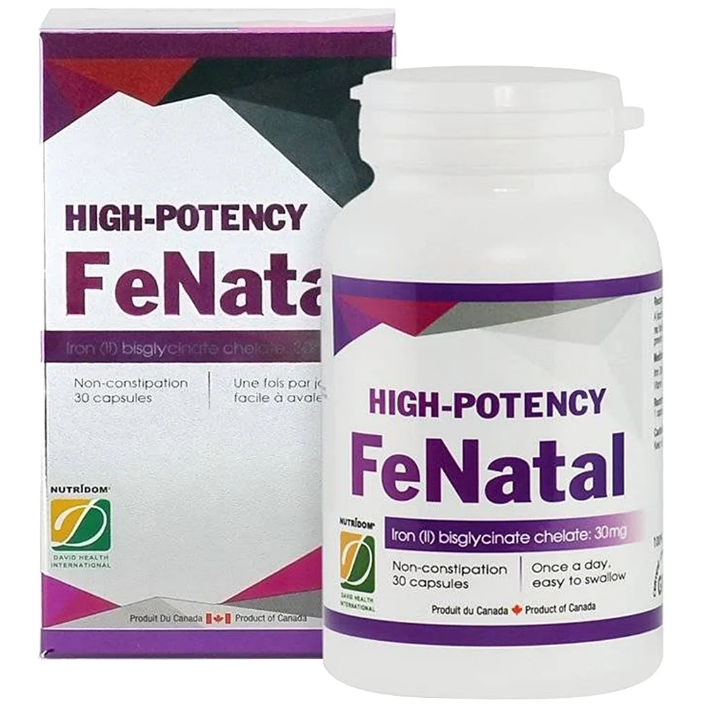Hình ảnh Viên uống FeNatal Nugale Pharmaceutical ngừa thiếu máu do thiếu sắt (30 viên)