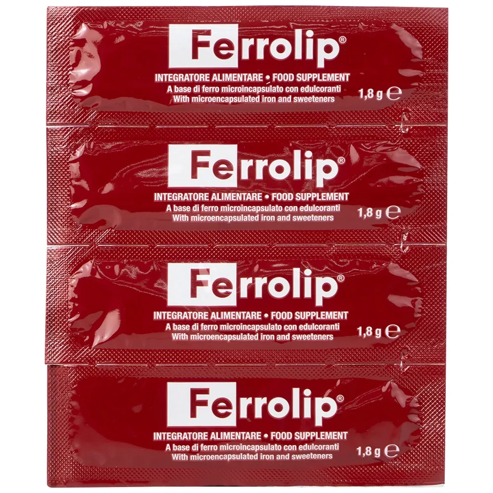 Hình ảnh Sắt Ferrolip Uga hỗ trợ tạo hồng cầu, giúp giảm nguy cơ thiếu máu do thiếu sắt (20 gói)