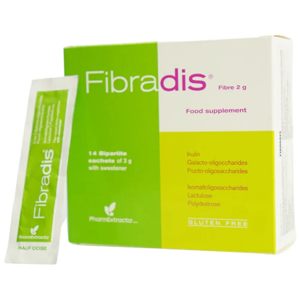Hình ảnh Bột pha uống Fibradis 3g Pharmextracta bổ sung chất xơ, hỗ trợ tiêu hóa (14 gói)